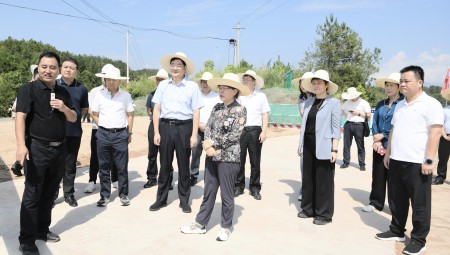 水利部副部长朱程清莅临问鼎娱乐app节水建设运营的梅江灌区项目调研。